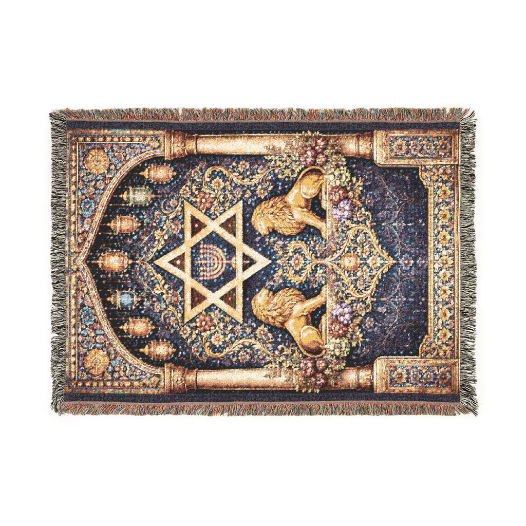 Moroccan Jewish Design Blanket/Rug