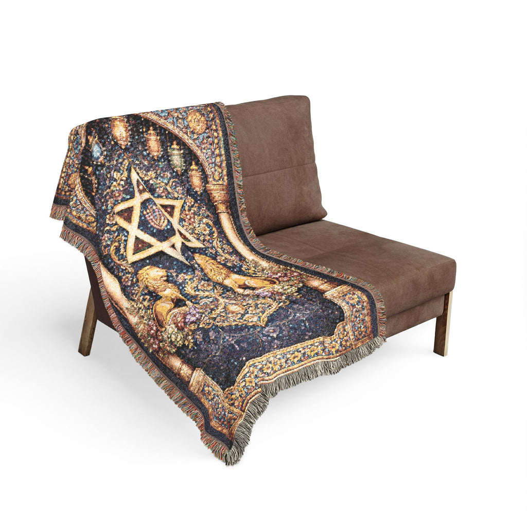 Moroccan Jewish Design Blanket/Rug